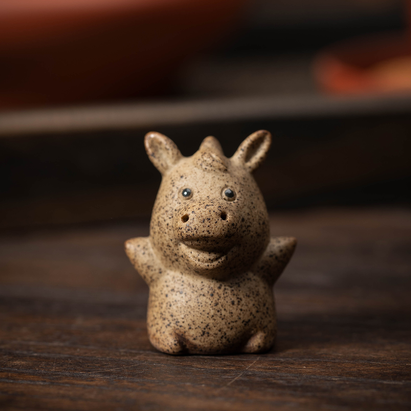 陶砂十二生肖迷你茶宠摆件