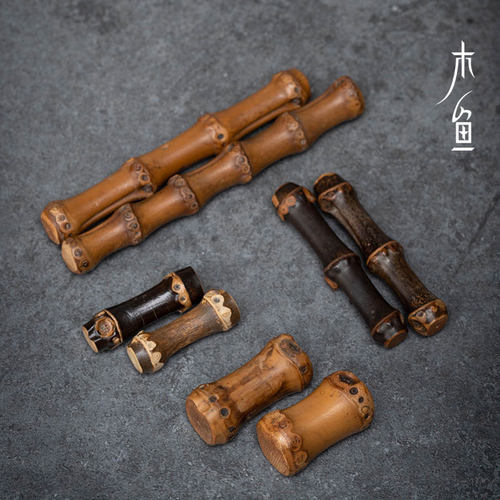 手工竹节茶枕茶杯夹竹鞭笔架筷托
