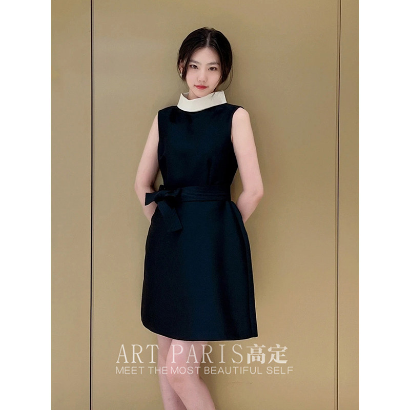 丝毛版】实物满分非市场~千金名媛无袖背心小香风连衣裙女25夏