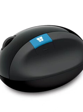 微软无线立体商务办公馒头Sculpt Ergonomic人体工学舒适蓝影鼠标