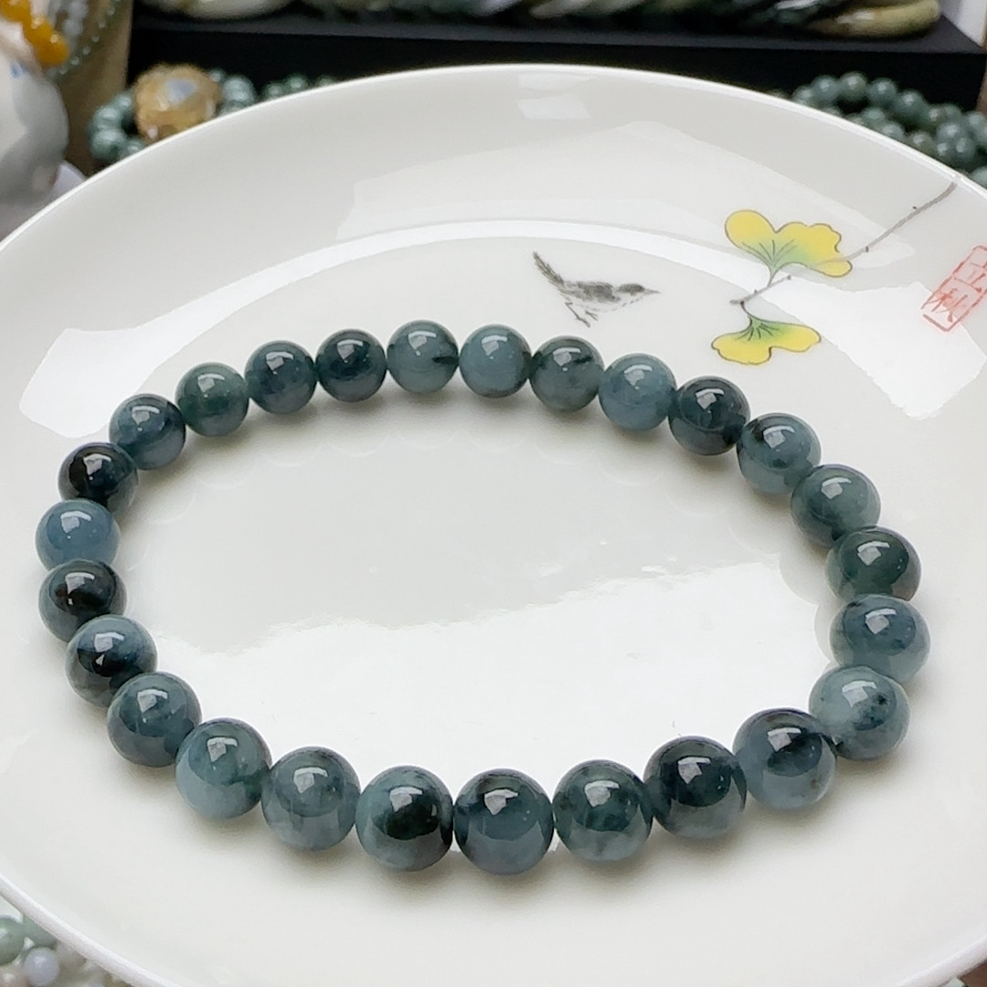 翡翠特色星空蓝飘水草花卡7.4,珠宝/钻石/翡翠,手链/手串,淘宝优惠券,粉丝福利购,淘宝优惠卷