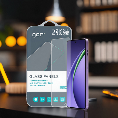 GOR适用OPPO手机K13弧边Turbo电话pro高清K12透明pro非X全plus半5G荧屏幕防指纹爆钢化玻璃保护硬贴膜
