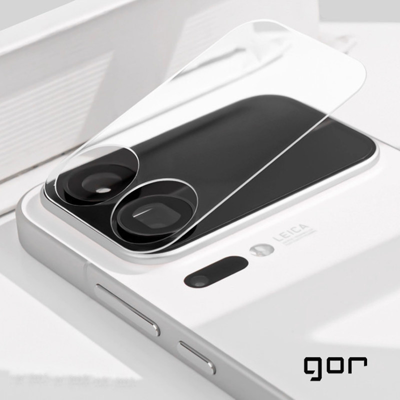 GOR适用小米17promax后背荧屏幕钢化玻璃膜小米17PRO小屏副屏一体化高清透明镜头开孔钢化玻璃保护粘硬贴膜