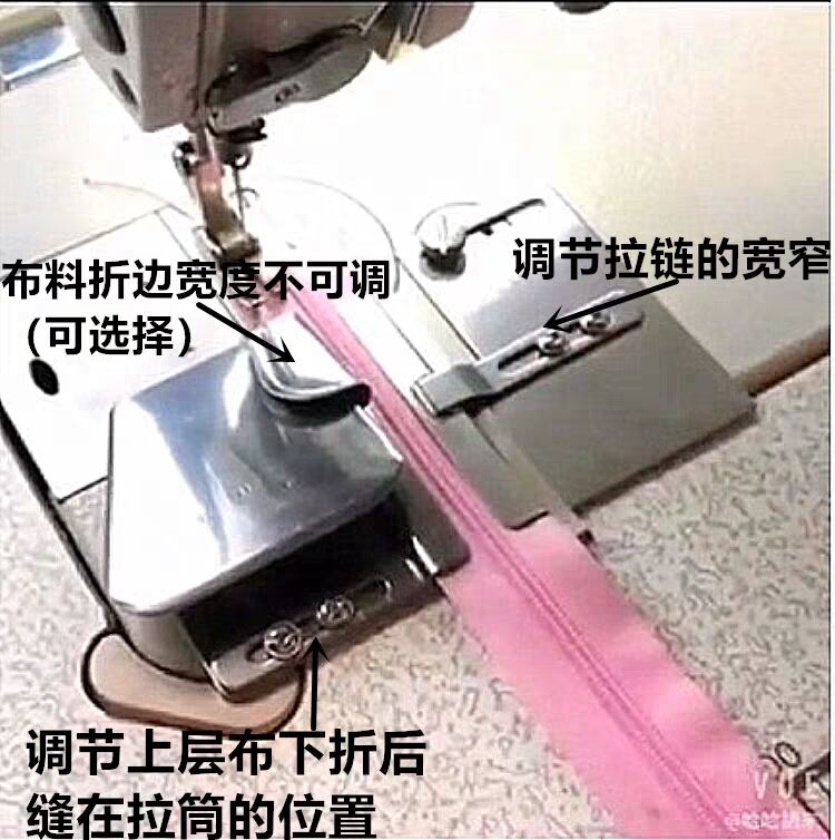 电脑同步车平车上拉链筒包边筒上拉链折边卷边拉筒包边器DY车撸子