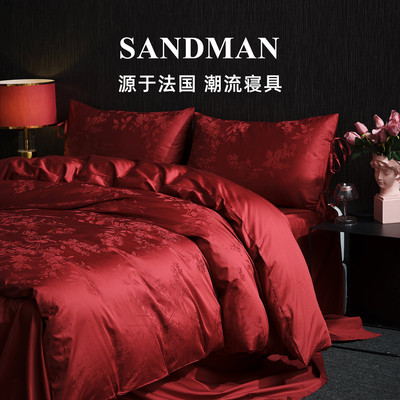 Sandman高档结婚四件套红色婚庆