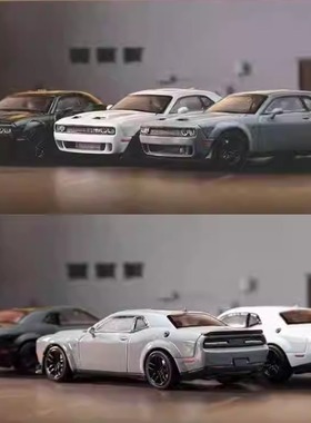 Stance Hunters SH开前盖1:64道奇Hellcat地狱猫SRT 限量汽车模型