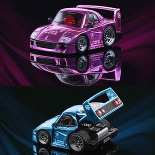 跃马Q版 F40 可开尾盖 收藏摆件 车魔王 合金模型正版