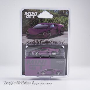 【挂卡】MINIGT 1:64 #1121 兰博基尼 Revuelto 哑光紫 合金车模