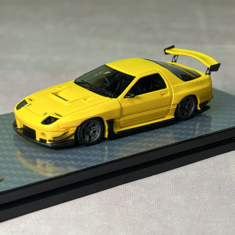 YM MODEL 1:64马自达 RX7雨宫 FD3S树脂汽车模型摆件藏品