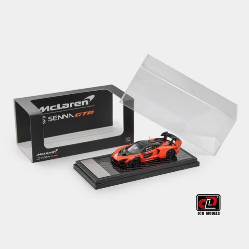现货LCD 1:64迈凯伦 塞纳Senna GTR McLaren合金汽车模型木瓜橙色