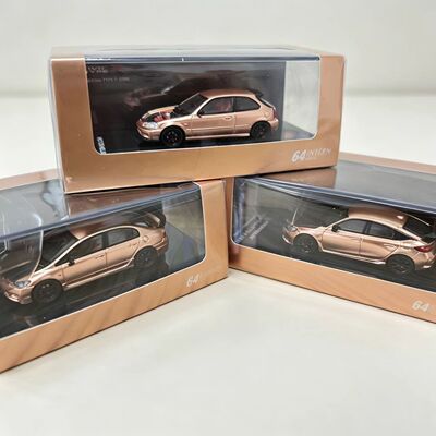 Motorhelix MH 1/64 本田思域 EK9 FD2 FL5 合金汽车收藏模型