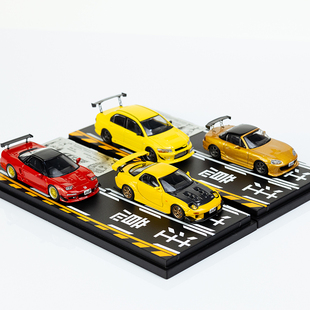 日本动漫社 头文字D Hi Story MR-S JZA80 场景汽车模型 1/64