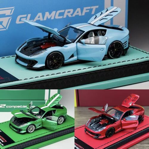 GLAMCRAFT 1:64 合金全开 812C 汽车模型仿真