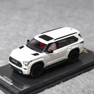 仿真合金汽车模型 珠光白 现货 丰田红杉 Toyota sequoia