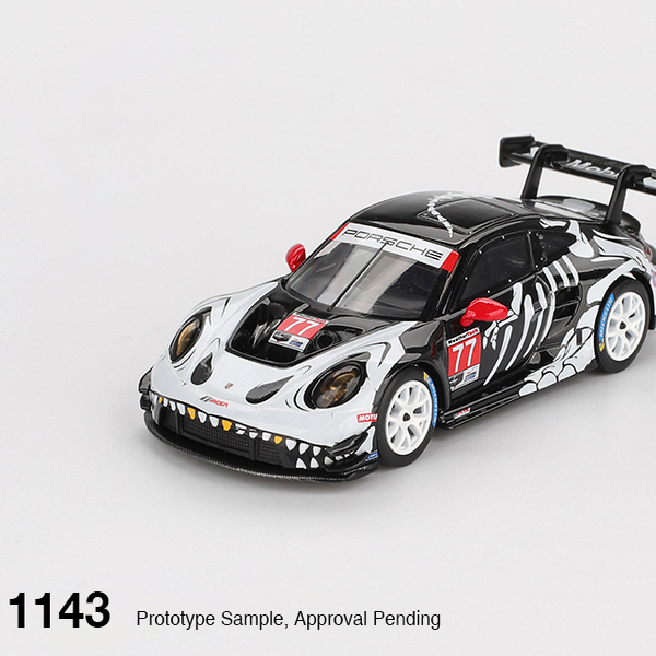 MINI GT 1:64 #1143 保时捷 911 GT3 R 77号赛车 IMSA 合金车模