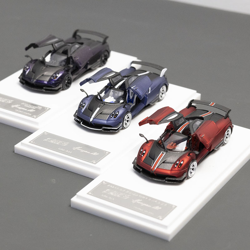 车魔王 1:64 帕加尼花雅BC 鸥翼门可开 帕加尼合金模型新加坡限定