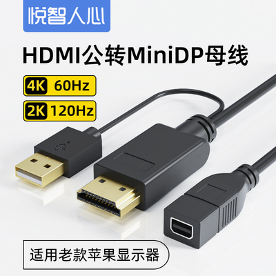 悦智人心HDMI转MiniDP母