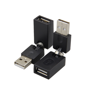 悦智人心 USB A公对A母转接头旋转360度USB公转母延长头