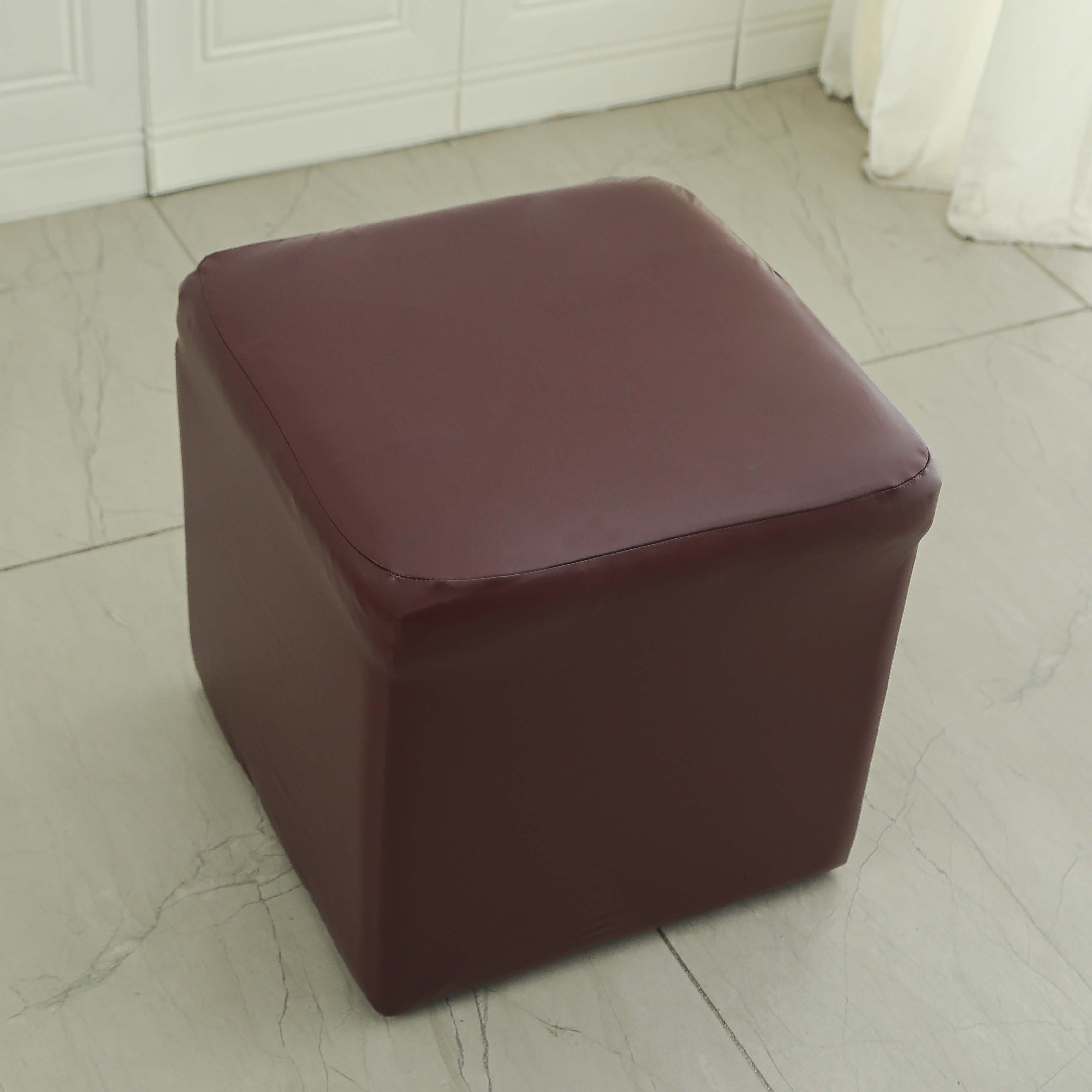 皮革弹力小方凳子套罩方形皮墩座套方凳套罩蘑菇凳沙发凳套防尘罩,居家布艺,椅套/椅垫,淘宝优惠券,粉丝福利购,淘宝优惠卷