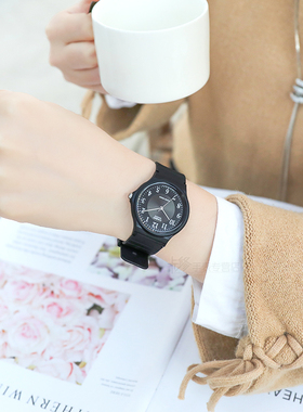 CASIO卡西欧mq-24复古简约小黑表石英表考研学生手表男女表考试