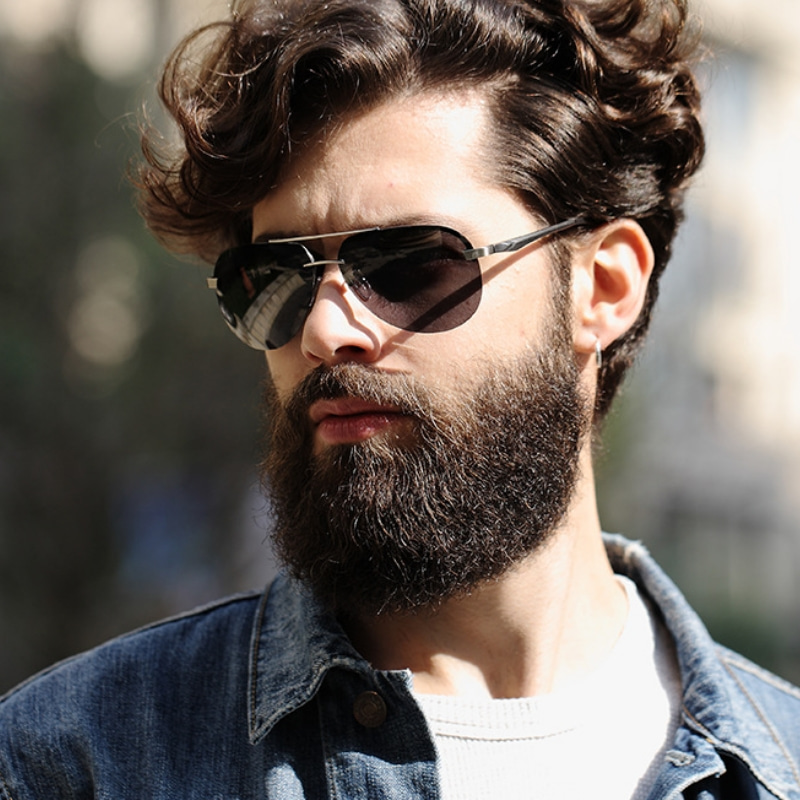 时尚偏光太阳镜蛤蟆镜男无框开车驾驶墨镜女防紫外线钓鱼夜视眼镜