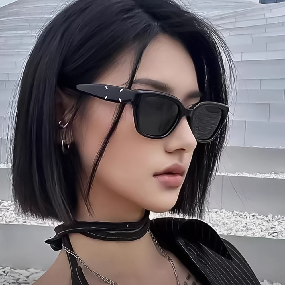 小框墨镜女高级感大脸显瘦偏光太阳镜开车防晒防紫外线方框眼镜