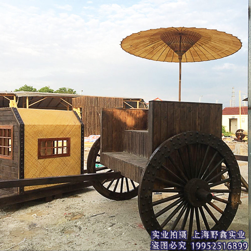 防腐木碳化木葡萄架水车景观木屋