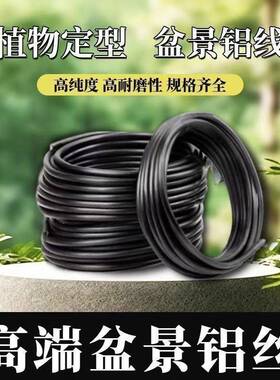 盆景造型专用铝丝铝线盘扎铝丝线蟠扎园艺铁丝花卉罗汉松定型吕丝