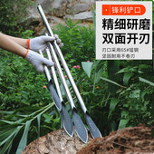 园艺小铲子长柄种菜种花工具户外挖土沙滩赶海工具盆栽铲车载铲子