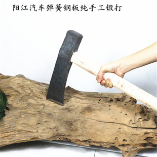 全钢锻打大号超重加长大斧头家用砍柴砍树伐木劈材斧子户外劈柴斧
