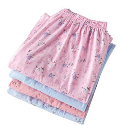 月子中老年妈妈春秋针织家居裤