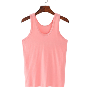 中老年人女士纯棉汗衫妈妈背心全棉无袖老人打底内衣夏季跨栏背心