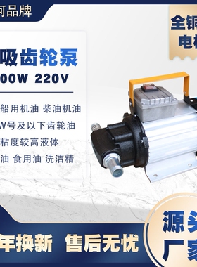 自吸齿轮泵220V机油泵船用机油齿轮油润滑真空油320号460号680号