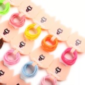 Jd正品 儿童发圈发饰高弹力强拉不断宝宝扎头发小皮筋糖果色发绳