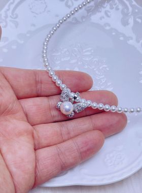 8mm炫彩极光施家珠蝴蝶锆石万能扣吊坠（不带链）
