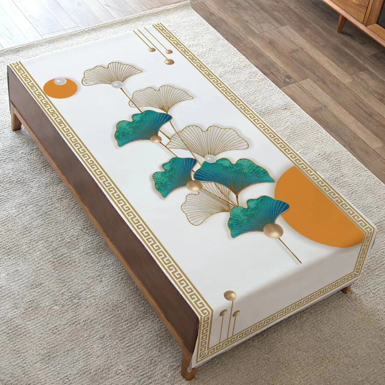 欧式PVC防水防油桌布好打理