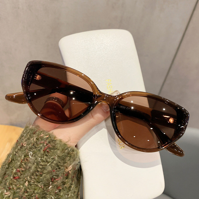 豹纹猫眼墨镜女款2025新款夏季防晒复古偏光女士太阳眼镜防紫外线