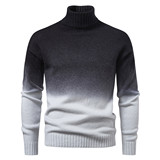 男士高领渐变拼色长袖毛衣1815-M87-F60，男装针织衫/毛衣，星座1815