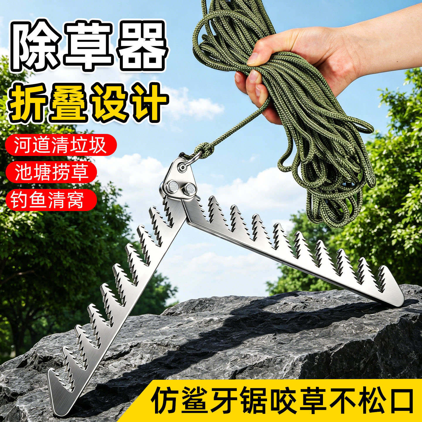 野钓除草器可折叠割草刀清垃圾