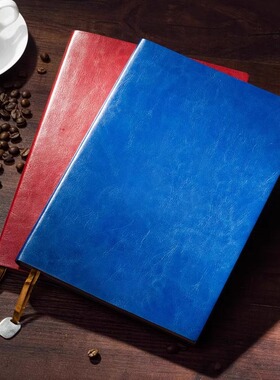 博文530高品质PU软皮带吊牌坠B5商务笔记本办公文具用品18K工作会议记事本子手册日记本企业LOGO定制