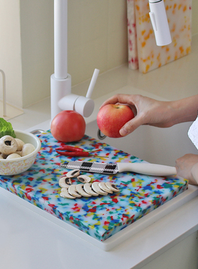 韩国EACH 砧板彩色防霉抗菌菜板双面分切家用切菜塑料案板