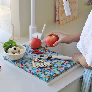 韩国EACH 砧板彩色防霉抗菌菜板双面分切家用切菜塑料案板