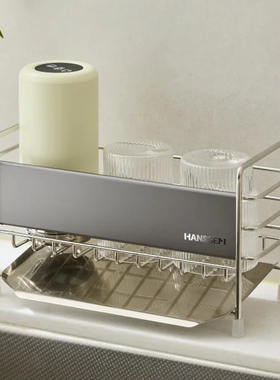 韩国洗碗布收纳架清洁用品沥水架洗洁精存放架洗碗棉控水架沥水架