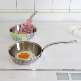 韩国INS 迷你不锈钢煎蛋锅华夫饼早餐锅煎蛋煎牛排锅 博主同款