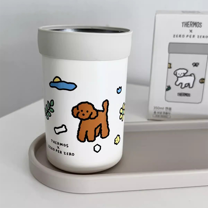 韩国膳魔师zeroperzero联名便携咖啡杯饮料保温杯保冷杯套小狗杯
