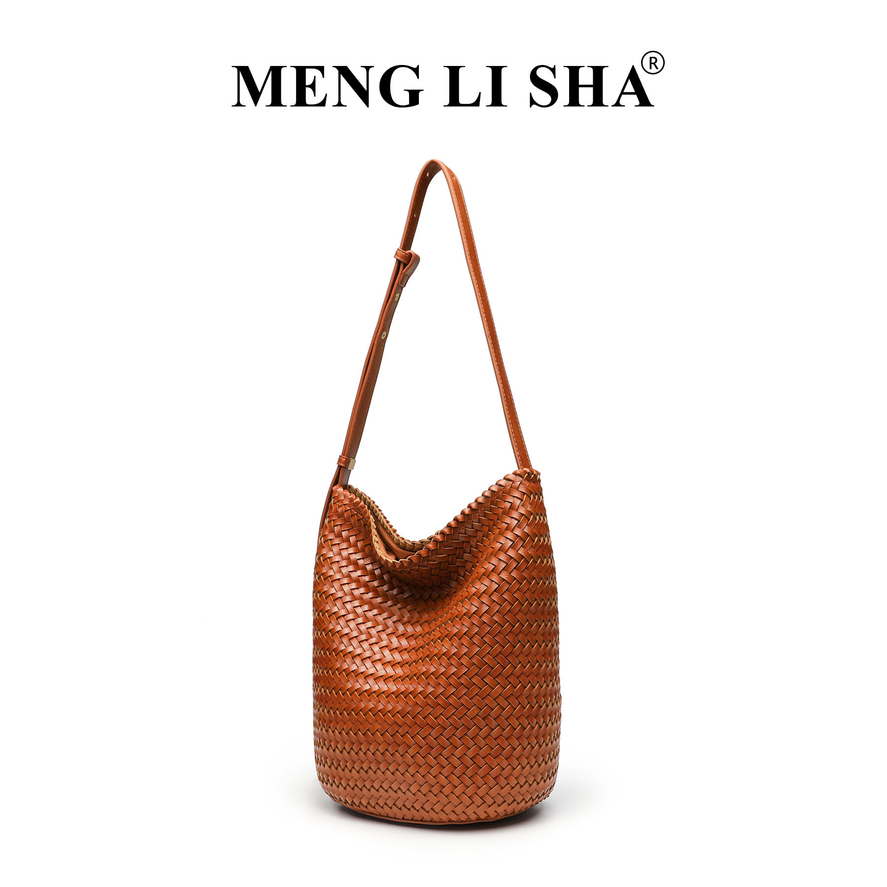 亚马逊2026热销新款时尚百搭手工编织水桶包通勤大容量单肩斜挎包,箱包皮具/热销女包/男包,通用款女包,淘宝优惠券,粉丝福利购,淘宝优惠卷