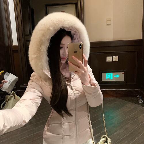 Kikimy跨店满减+新品95折 10/31樱雪恋人真狐狸毛领羽绒服