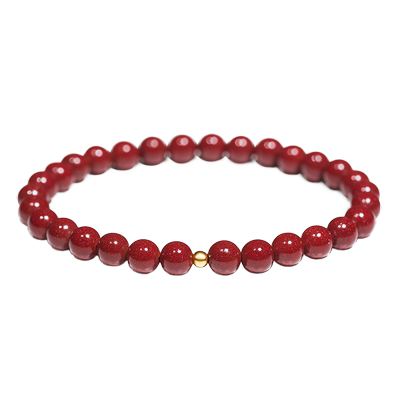 【999足金】真朱砂手串送女朋友