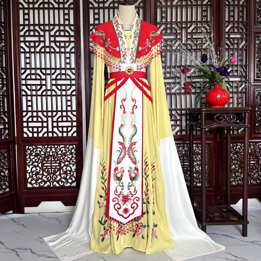 越剧舞台新款花旦戏服崔莺莺服装新款粤剧黄梅戏演出服西厢记古装