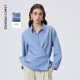 复古不对称下摆翻领衬衫 知性通勤个性 上衣2026年春季 朗姿法式 新款